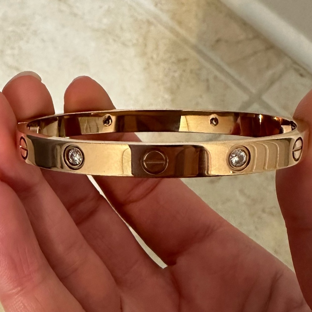 Rose gold stainless steel bracelet